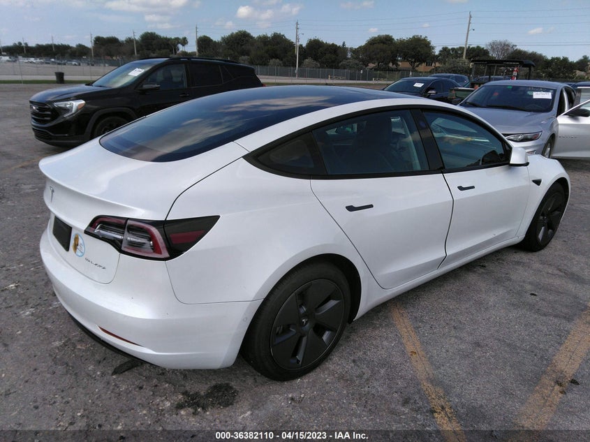 VIN 5YJ3E1EB0NF193077 2022 TESLA MODEL 3 LONG RANGE