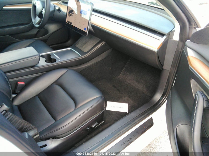 VIN 5YJ3E1EB0NF193077 2022 TESLA MODEL 3 LONG RANGE
