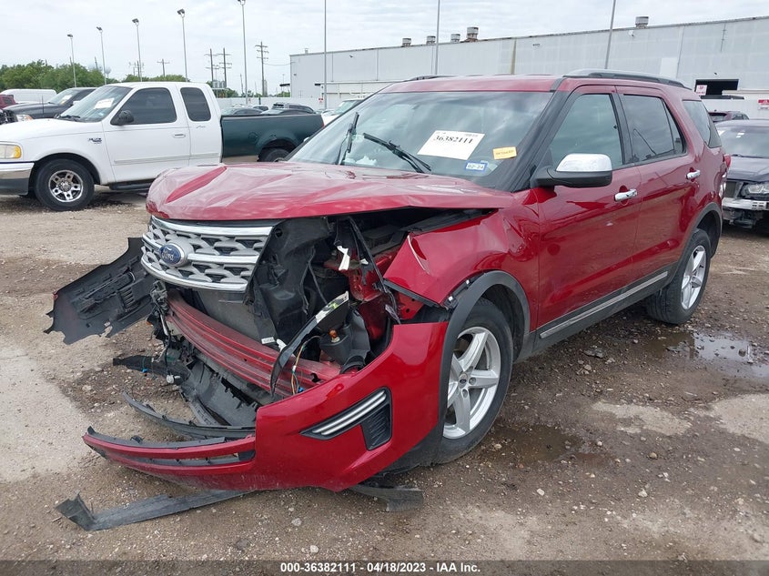 VIN 1FM5K7D86JGA88291 2018 FORD EXPLORER XLT