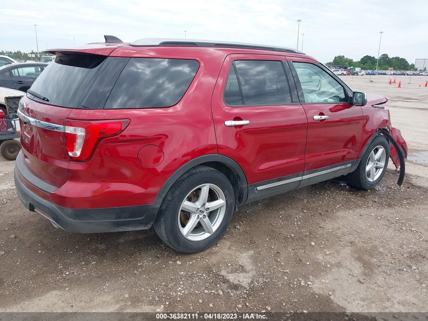 VIN 1FM5K7D86JGA88291 2018 FORD EXPLORER XLT