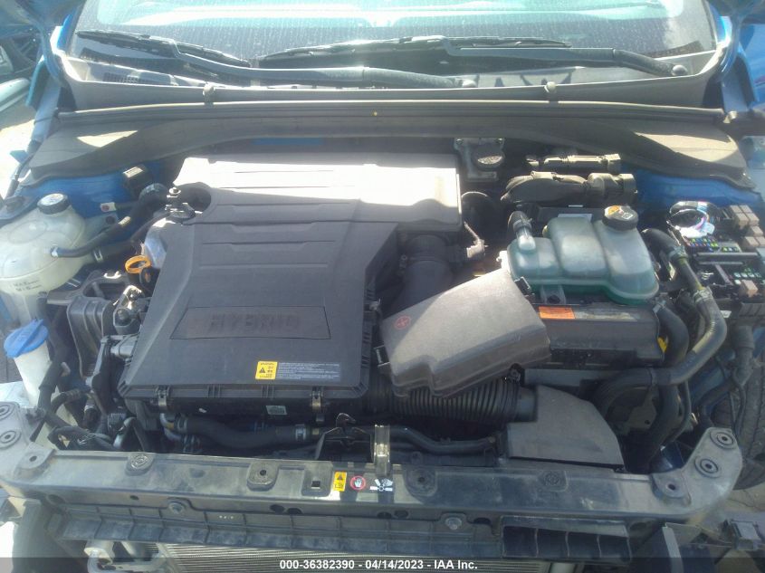 2017 HYUNDAI IONIQ HYBRID BLUE - KMHC65LC7HU056578