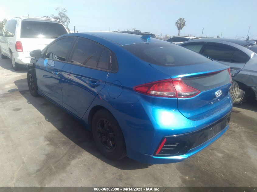 2017 HYUNDAI IONIQ HYBRID BLUE - KMHC65LC7HU056578