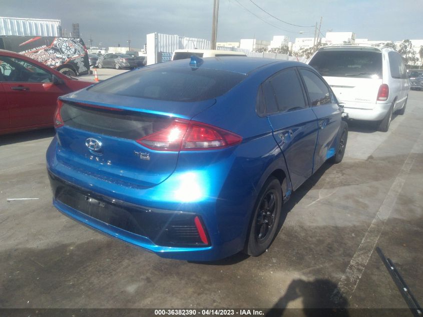 2017 HYUNDAI IONIQ HYBRID BLUE - KMHC65LC7HU056578