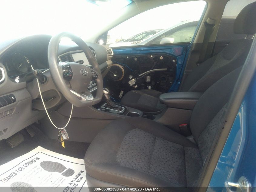 2017 HYUNDAI IONIQ HYBRID BLUE - KMHC65LC7HU056578
