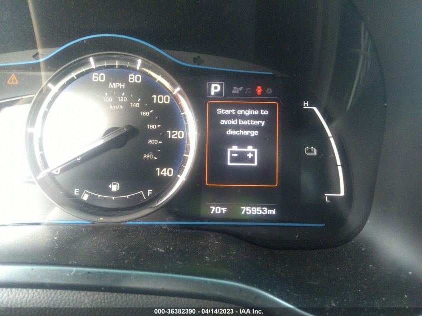 2017 HYUNDAI IONIQ HYBRID BLUE - KMHC65LC7HU056578