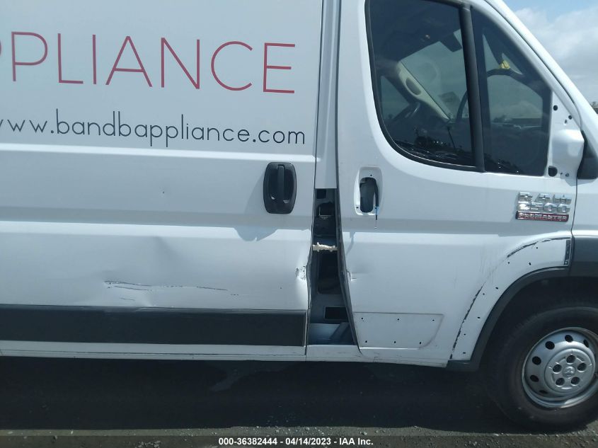 2018 RAM PROMASTER CARGO VAN - 3C6TRVCG9JE106536