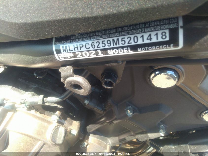 2021 HONDA CBR500 RA - MLHPC6259M5201418