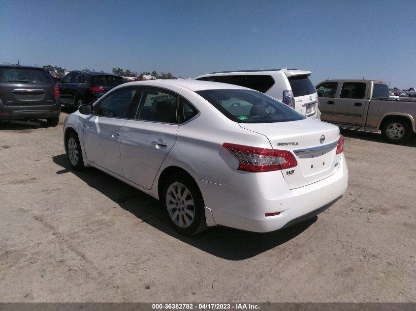 2014 NISSAN SENTRA S/FE+ S/SV/FE+ SV/SR/SL - 3N1AB7AP8EL652901
