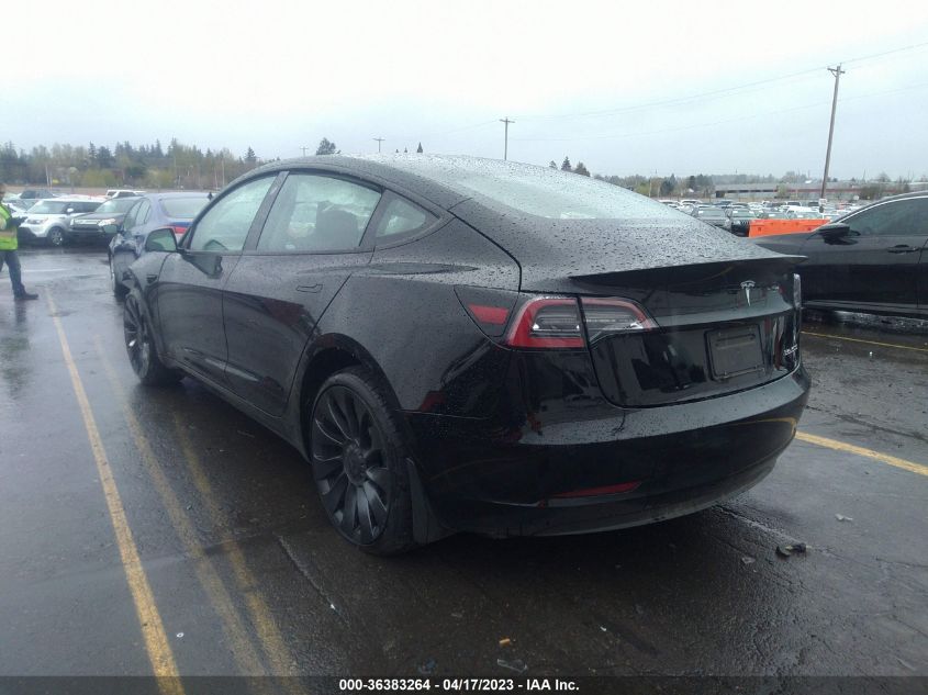2022 TESLA MODEL 3 PERFORMANCE - 5YJ3E1EC0NF103869