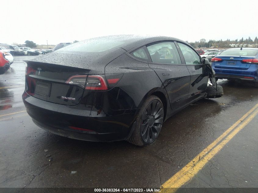 2022 TESLA MODEL 3 PERFORMANCE - 5YJ3E1EC0NF103869