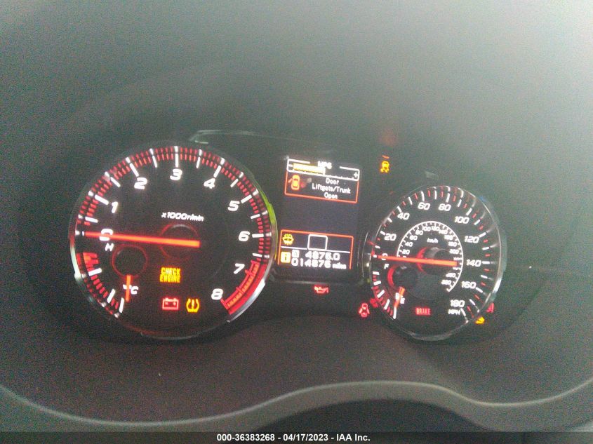 2020 SUBARU WRX PREMIUM - JF1VA1B67L9825369