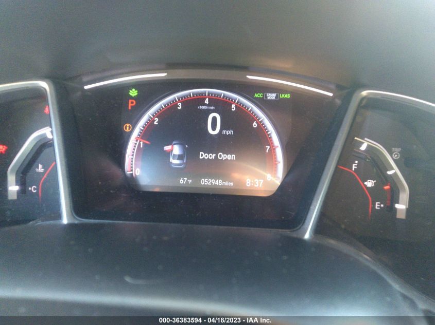 2019 HONDA CIVIC SEDAN SPORT - 2HGFC2F86KH600953