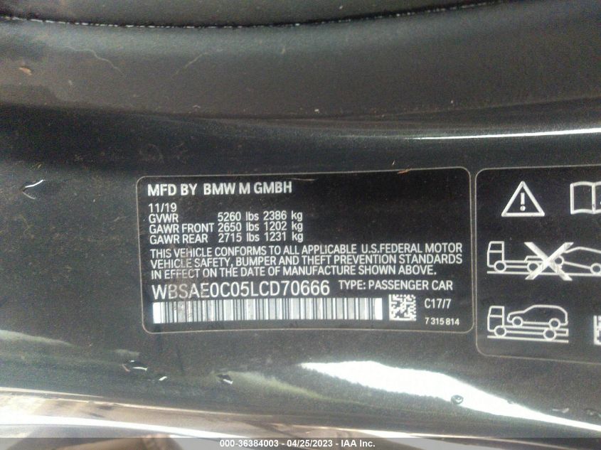 2020 BMW M8 - WBSAE0C05LCD70666