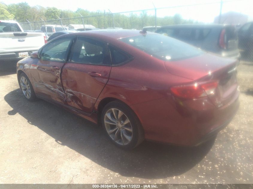 2015 CHRYSLER 200 S - 1C3CCCDG1FN530295