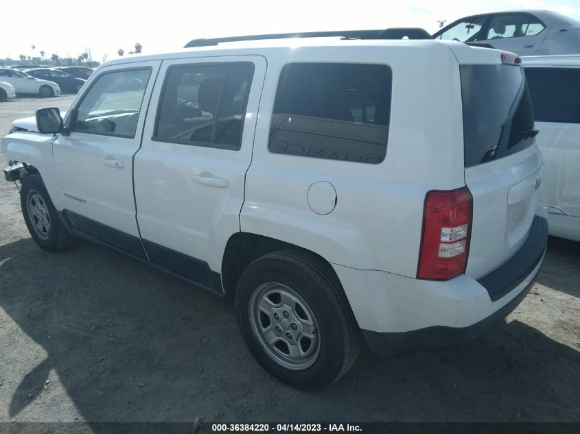 2015 JEEP PATRIOT SPORT - 1C4NJPBA0FD341126