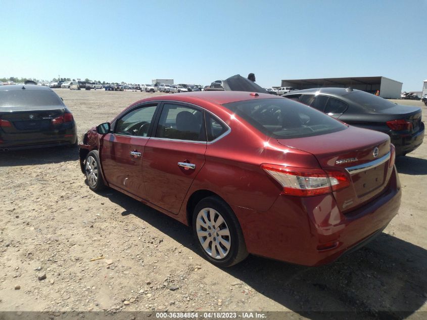 2015 NISSAN SENTRA SR/SL/S/SV/FE+ S - 3N1AB7AP7FL633399