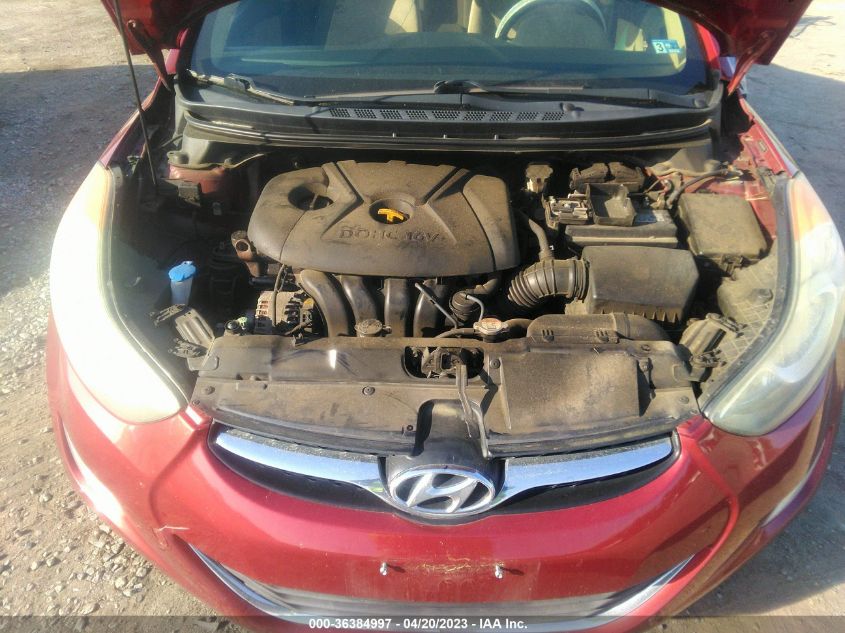 2013 HYUNDAI ELANTRA GLS - 5NPDH4AE6DH256101