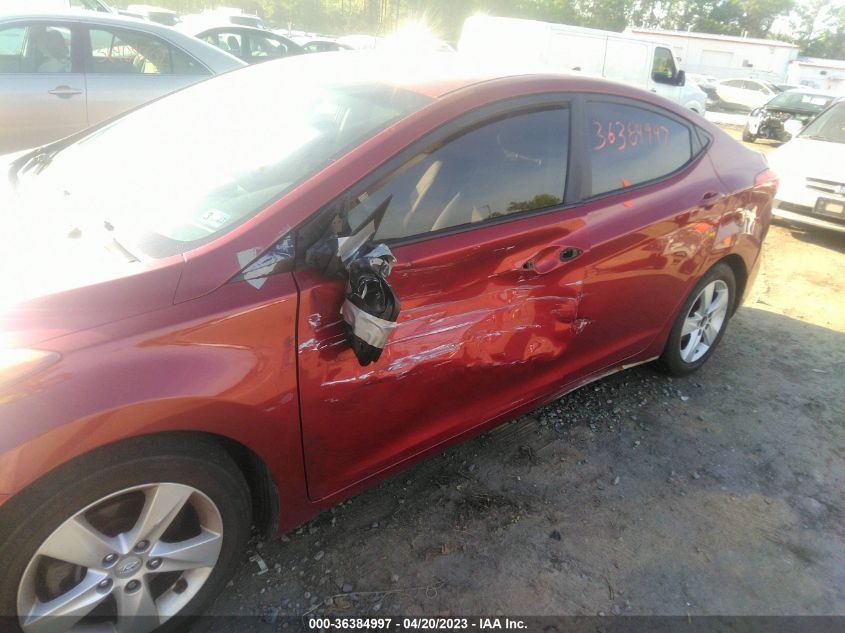 2013 HYUNDAI ELANTRA GLS - 5NPDH4AE6DH256101