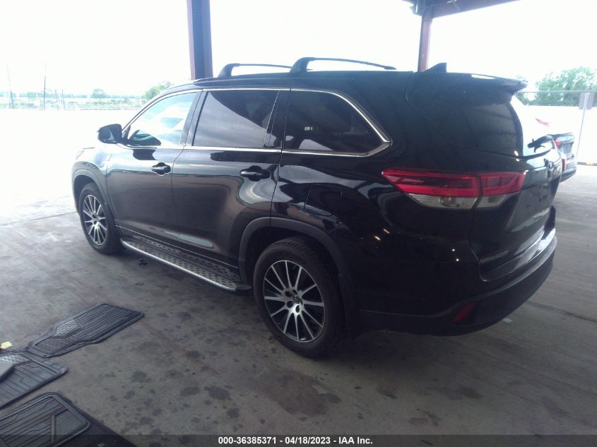 2018 TOYOTA HIGHLANDER SE/XLE - 5TDKZRFHXJS288737