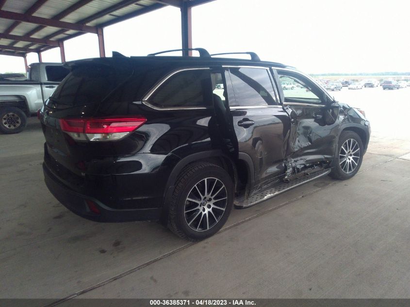 2018 TOYOTA HIGHLANDER SE/XLE - 5TDKZRFHXJS288737