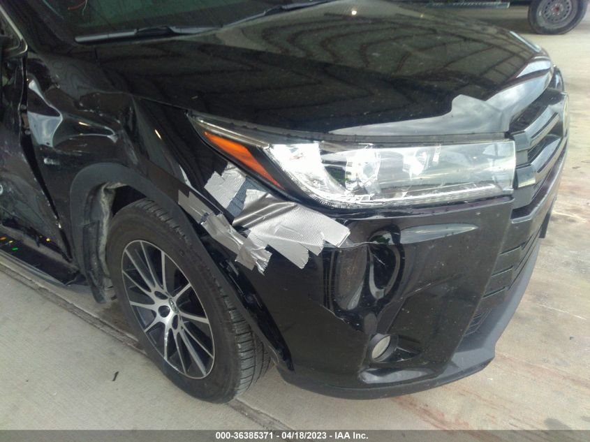 2018 TOYOTA HIGHLANDER SE/XLE - 5TDKZRFHXJS288737