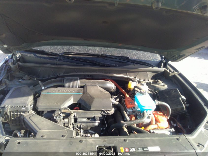 2022 HYUNDAI TUCSON HYBRID BLUE - KM8JBCA17NU030311