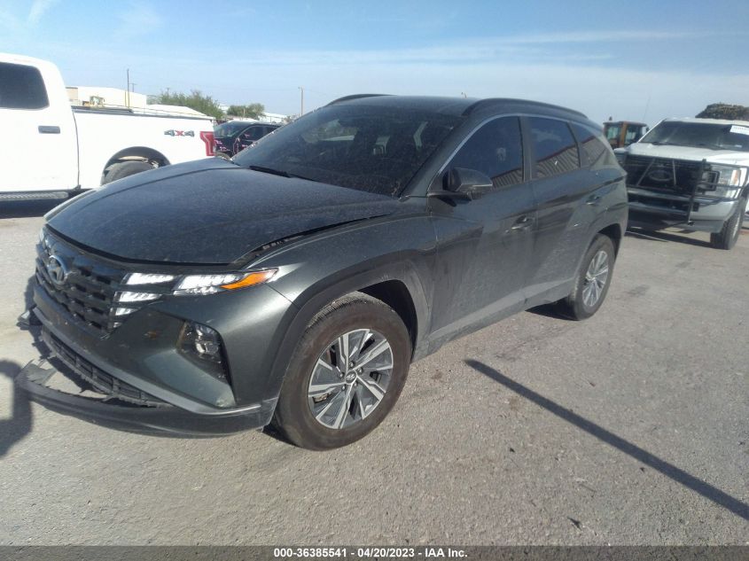 2022 HYUNDAI TUCSON HYBRID BLUE - KM8JBCA17NU030311