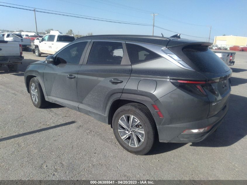 2022 HYUNDAI TUCSON HYBRID BLUE - KM8JBCA17NU030311