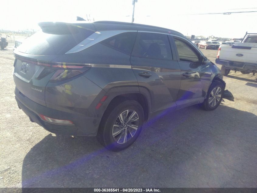2022 HYUNDAI TUCSON HYBRID BLUE - KM8JBCA17NU030311