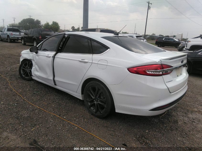 2018 FORD FUSION SE - 3FA6P0HD5JR224305