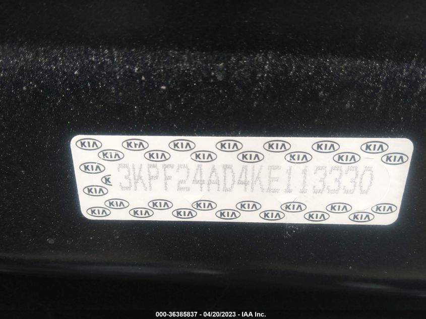 2019 KIA FORTE LXS - 3KPF24AD4KE113330