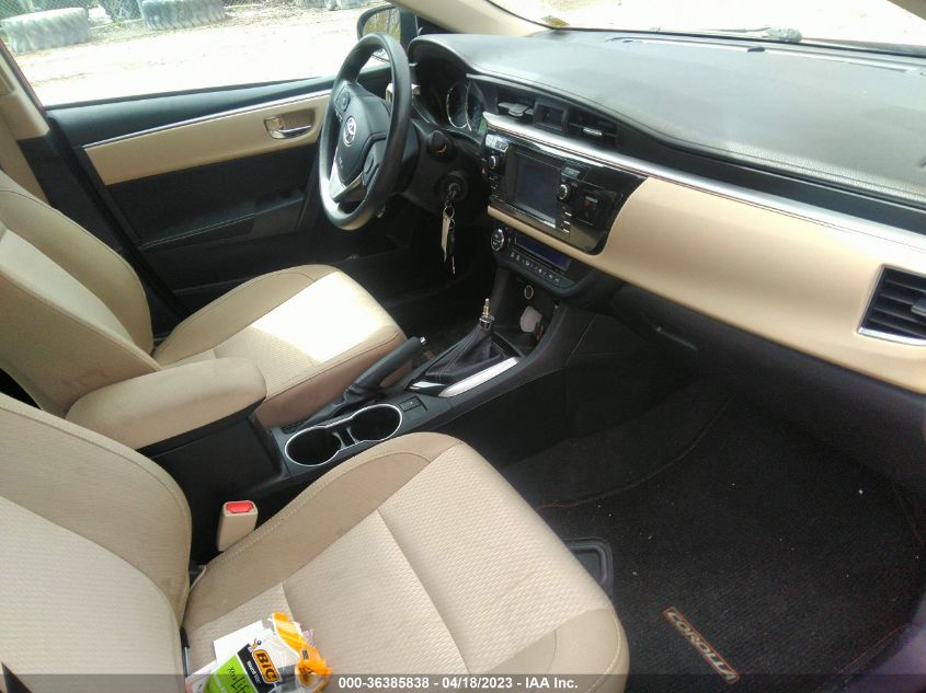 2016 TOYOTA COROLLA L/LE/S/S PLUS/LE PLUS - 2T1BURHE3GC641712