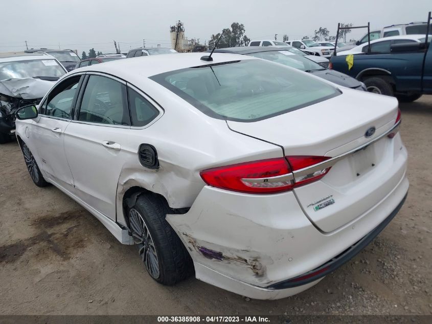 2018 FORD FUSION ENERGI SE 3FA6P0PU5JR260786