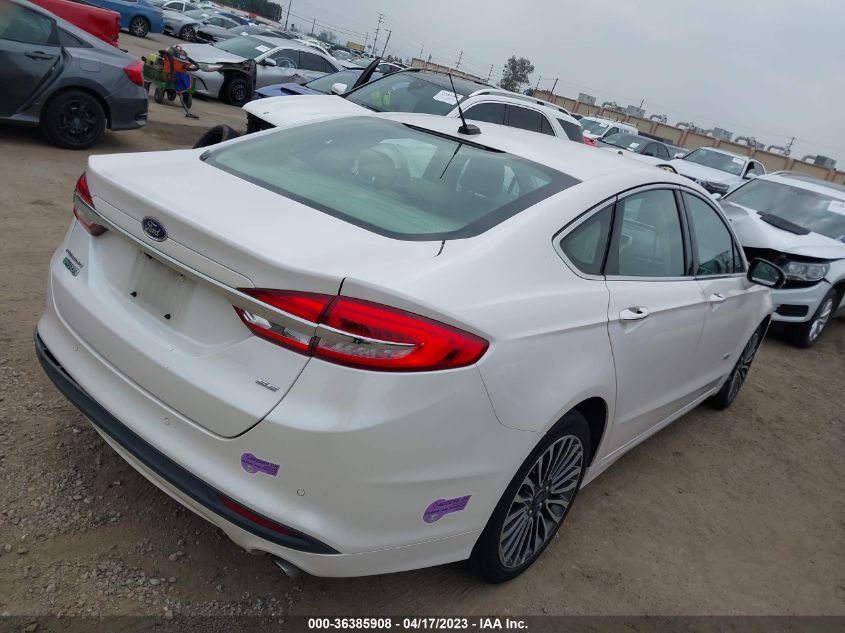 2018 FORD FUSION ENERGI SE 3FA6P0PU5JR260786