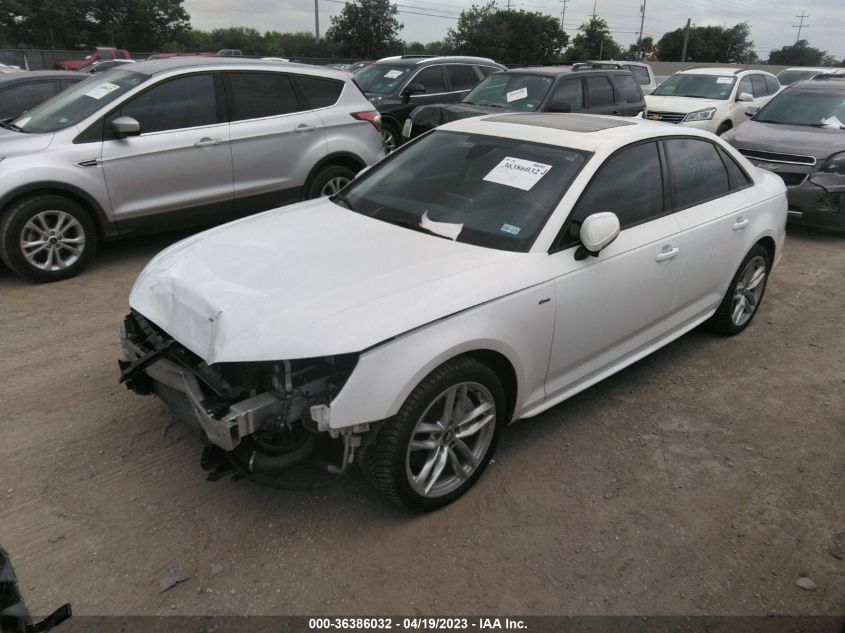 2017 AUDI A4 SEASON OF AUDI PREMIUM - WAUDNAF44HN056991