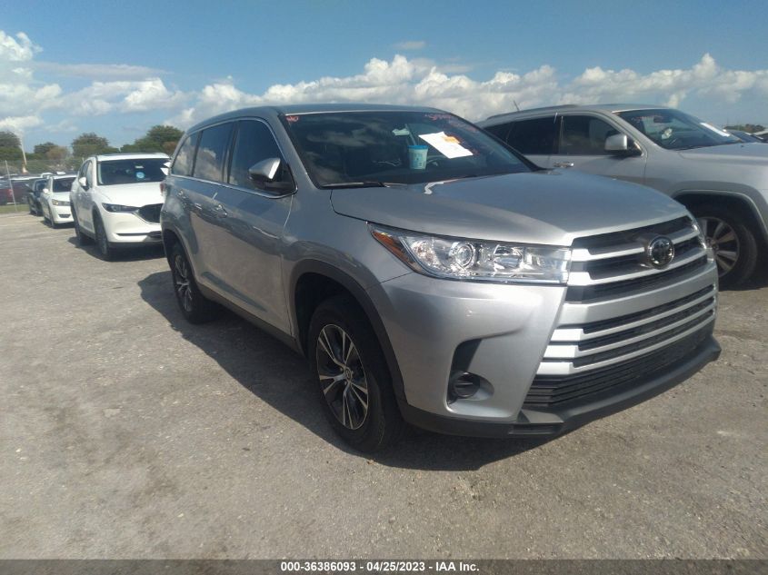 2019 TOYOTA HIGHLANDER LE - 5TDZARFH8KS055429