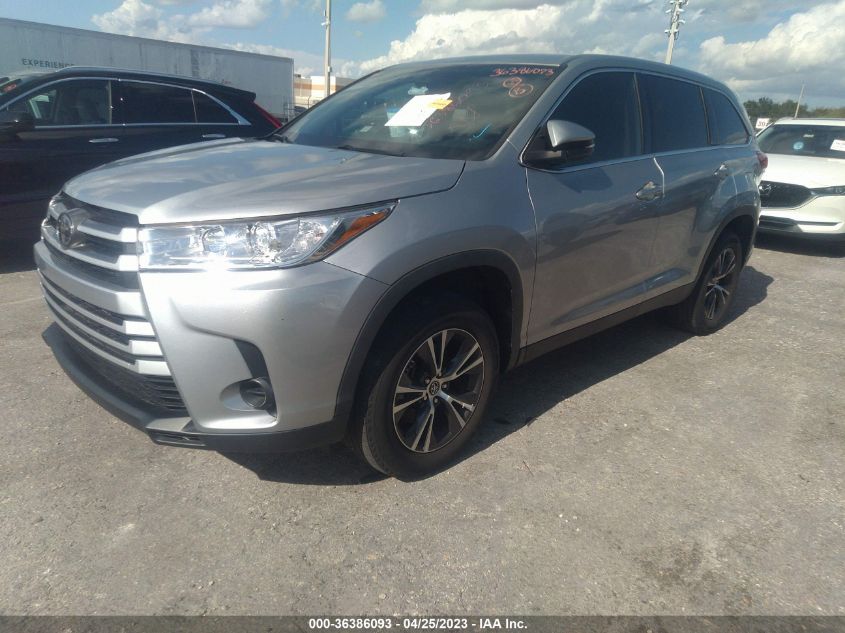 2019 TOYOTA HIGHLANDER LE - 5TDZARFH8KS055429