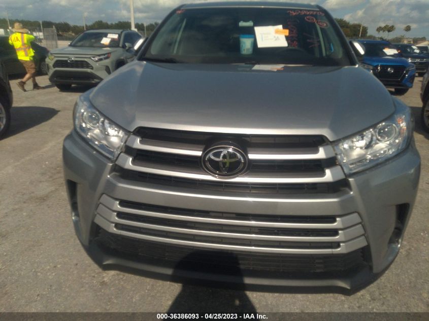2019 TOYOTA HIGHLANDER LE - 5TDZARFH8KS055429