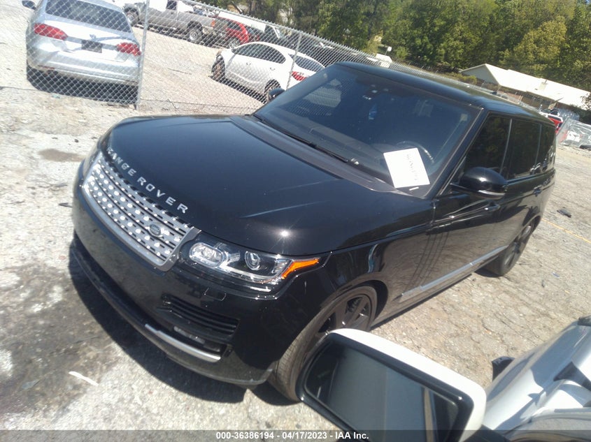 VIN SALGS5FE0HA339154 2017 LAND ROVER RANGE ROVER