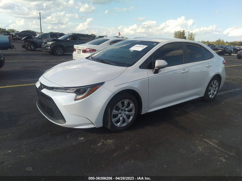 VIN 5YFEPMAE2NP300249 2022 TOYOTA COROLLA LE