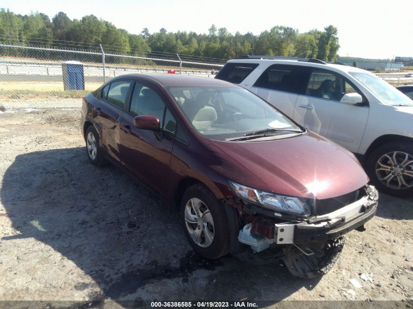 2014 HONDA CIVIC SEDAN LX - 19XFB2F59EE041633