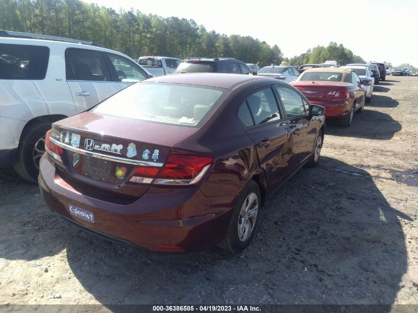 2014 HONDA CIVIC SEDAN LX - 19XFB2F59EE041633
