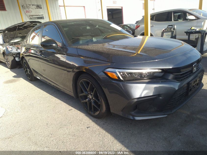 2022 HONDA CIVIC SEDAN SPORT - 2HGFE2F56NH533629