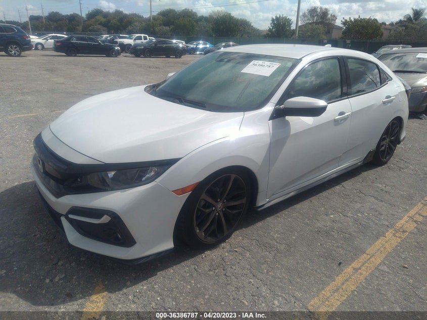 VIN SHHFK7H43MU216550 2021 HONDA CIVIC HATCHBACK SPORT