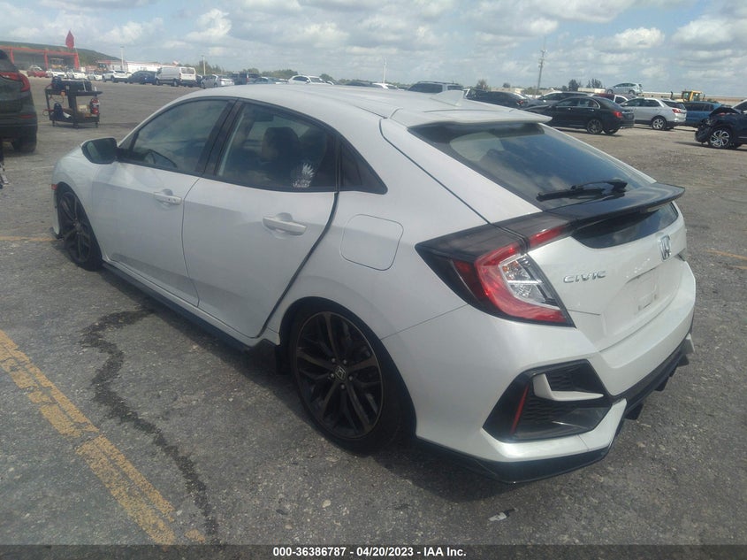 VIN SHHFK7H43MU216550 2021 HONDA CIVIC HATCHBACK SPORT