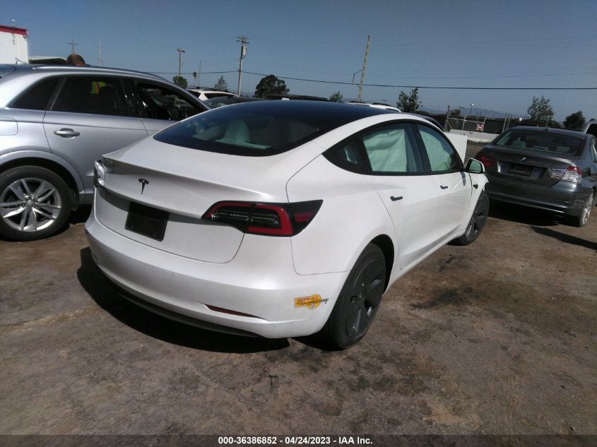 2022 TESLA MODEL 3 - 5YJ3E1EA4NF359270