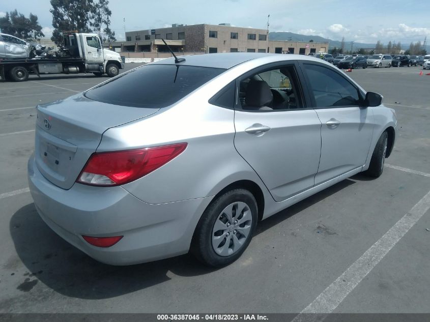 2016 HYUNDAI ACCENT SE - KMHCT4AE9GU038430