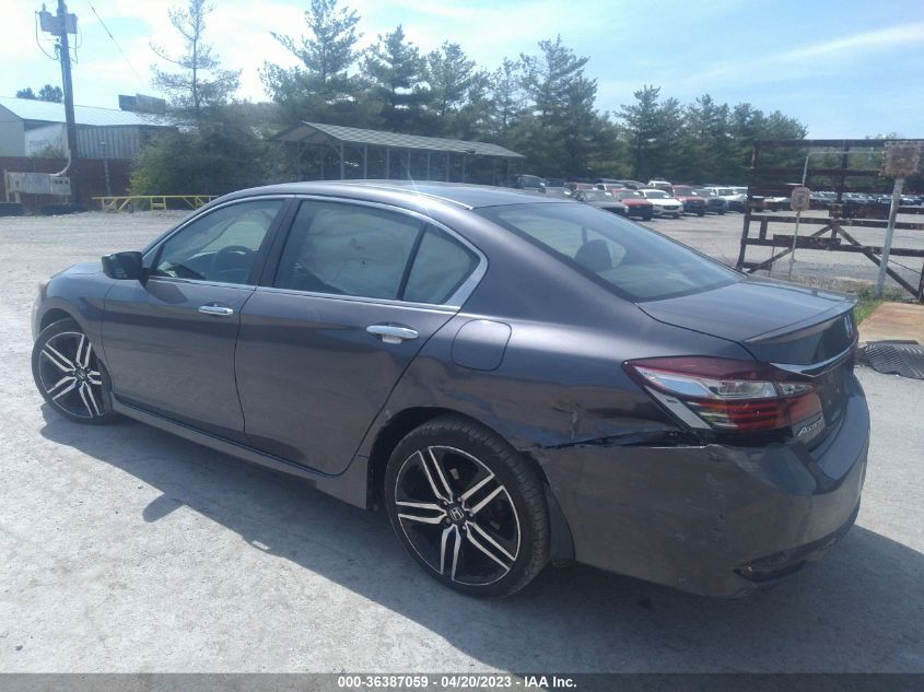 2017 HONDA ACCORD SEDAN SPORT - 1HGCR2F53HA171432