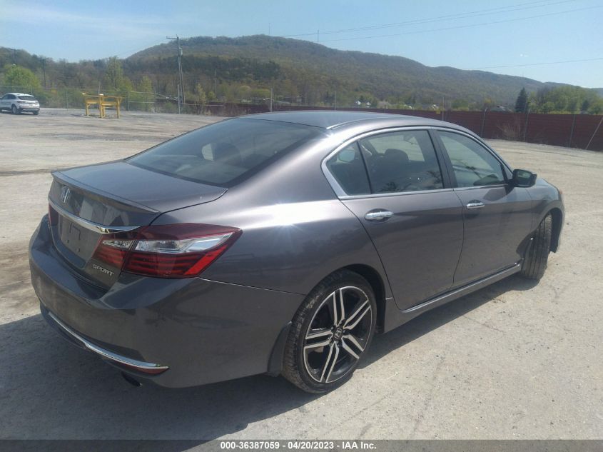 2017 HONDA ACCORD SEDAN SPORT - 1HGCR2F53HA171432