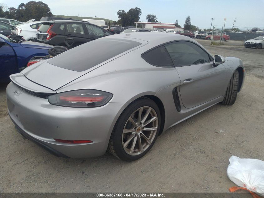 2019 PORSCHE 718 CAYMAN WP0AA2A87KS261313